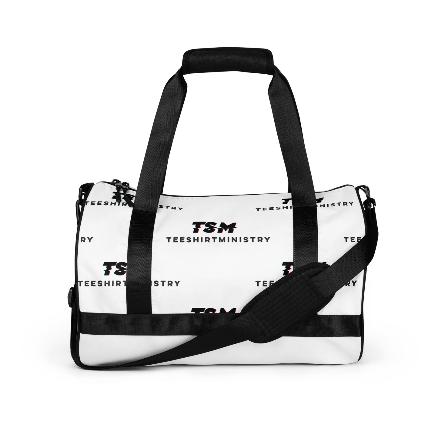 White Logo Gym Bag