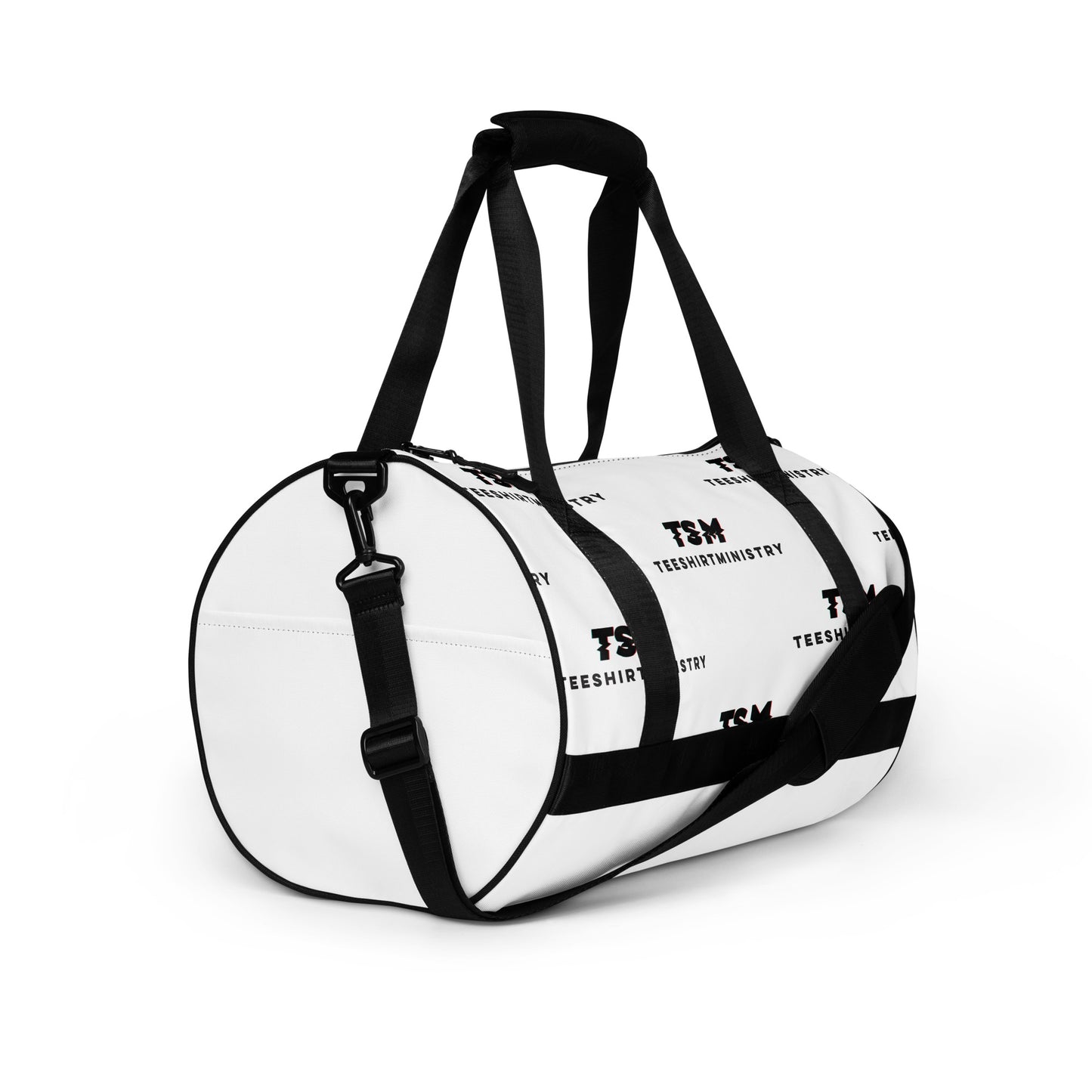 White Logo Gym Bag