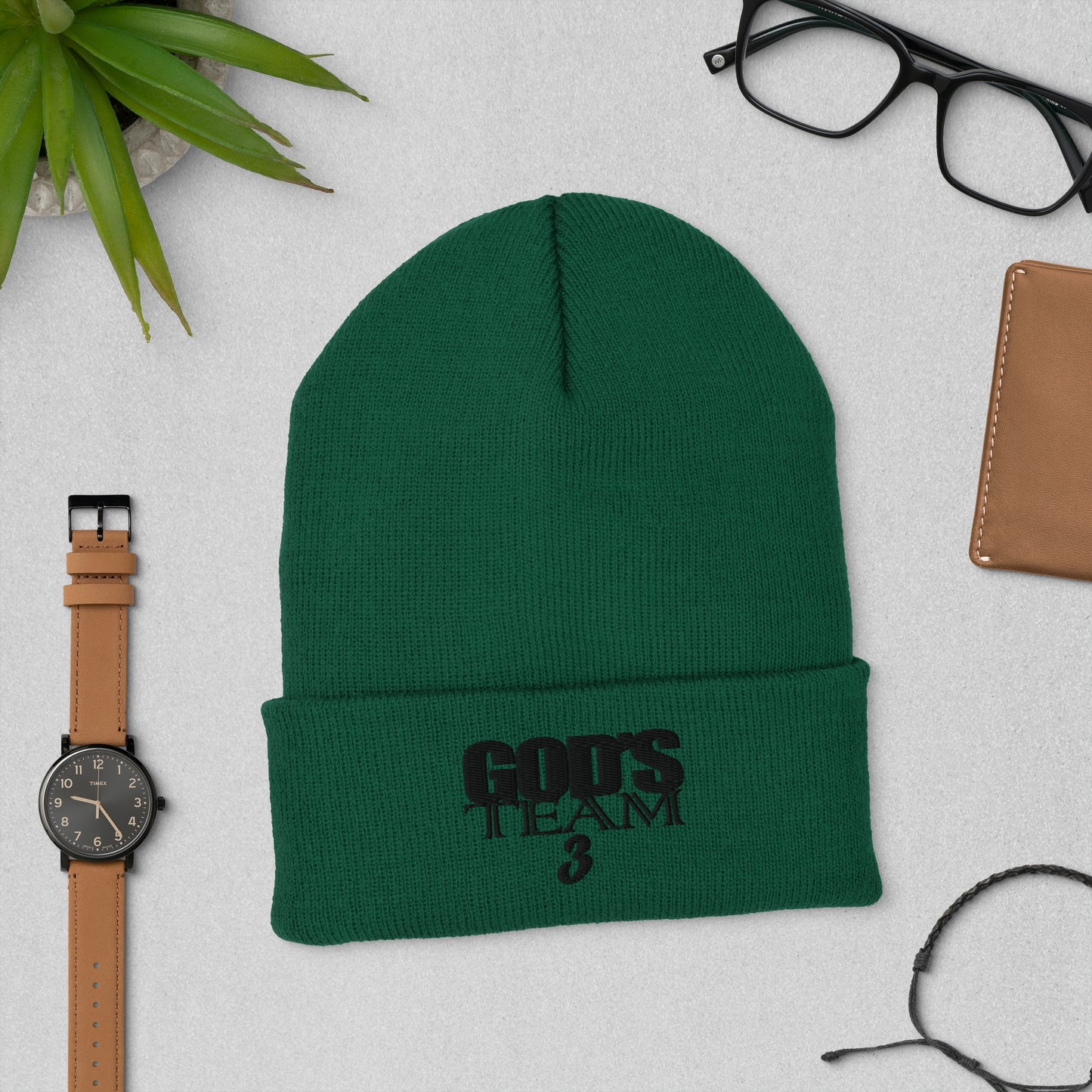 God's Team Cuffed Beanie