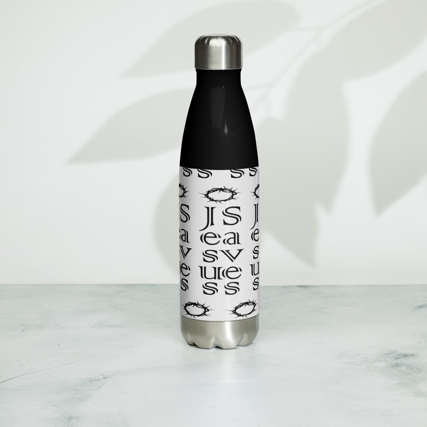 Stainless steel water bottle Jesus Saves