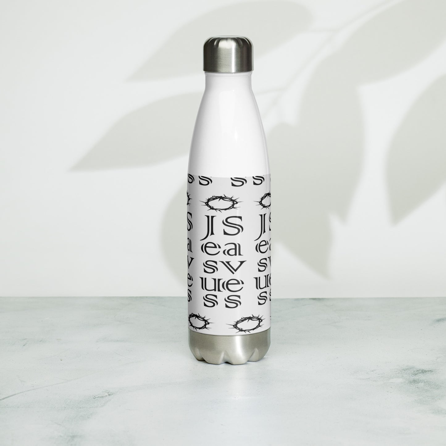 Stainless steel water bottle Jesus Saves