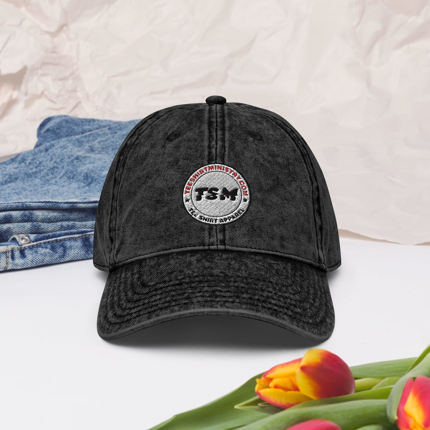 TSM Logo Vintage Cotton Twill Cap