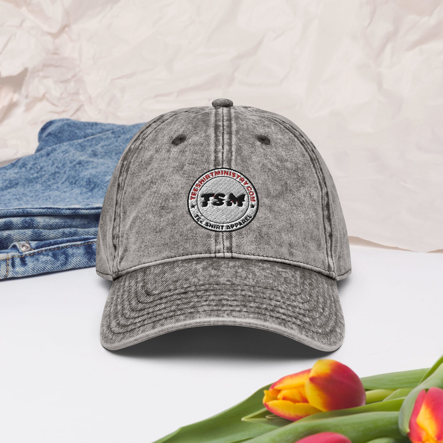 TSM Logo Vintage Cotton Twill Cap