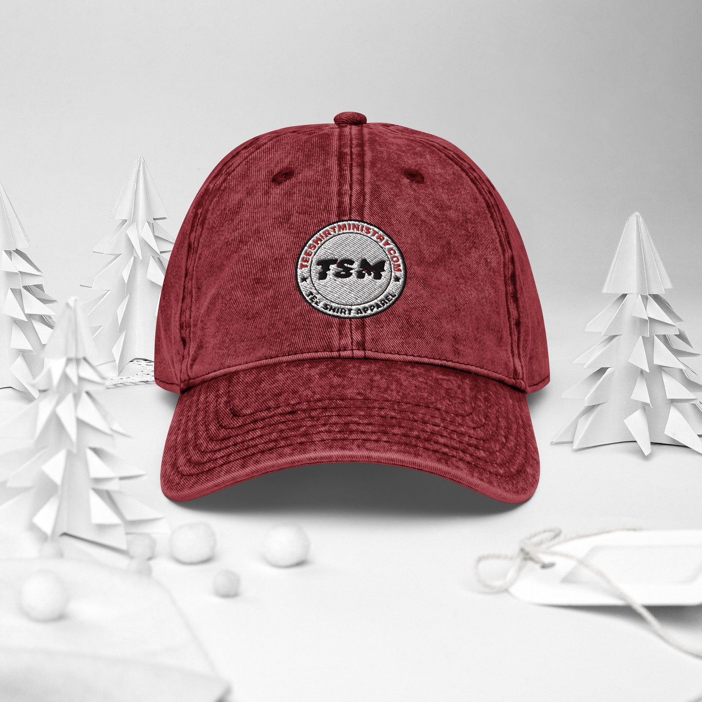 TSM Logo Vintage Cotton Twill Cap