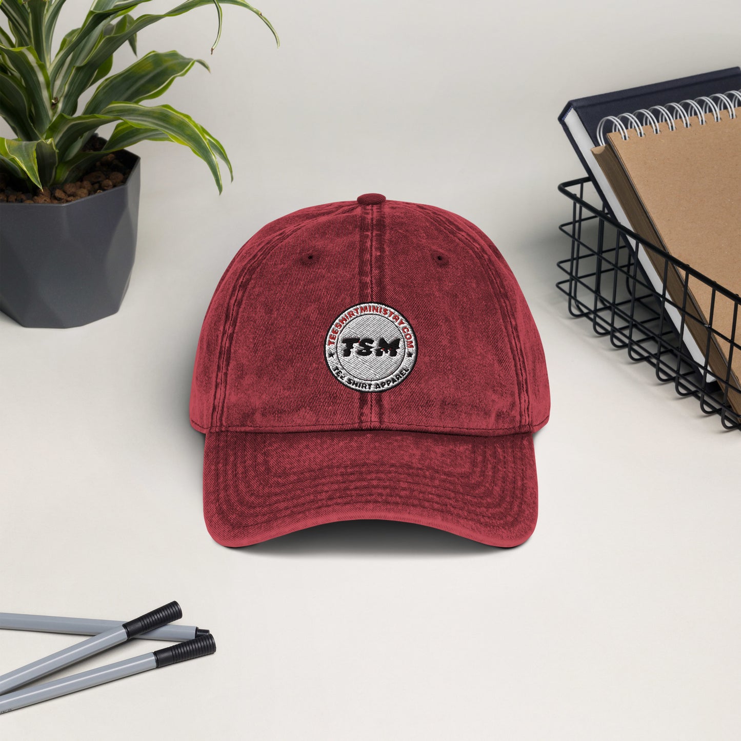 TSM Logo Vintage Cotton Twill Cap