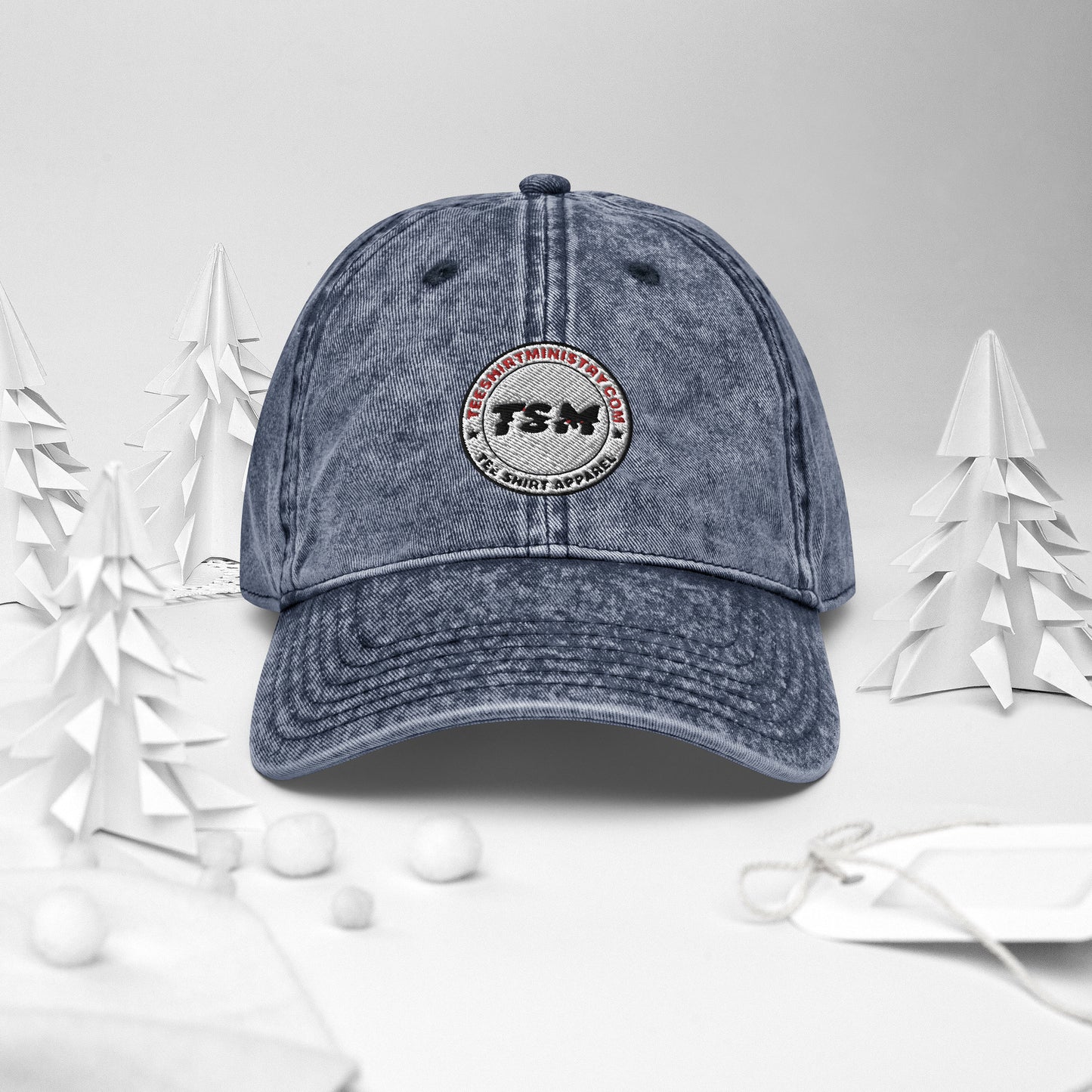 TSM Logo Vintage Cotton Twill Cap