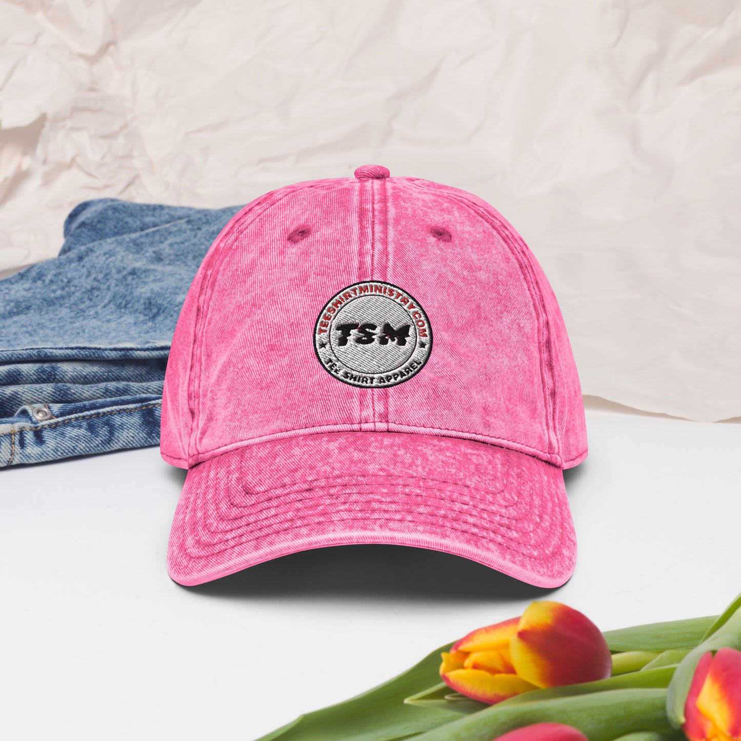 TSM Logo Vintage Cotton Twill Cap