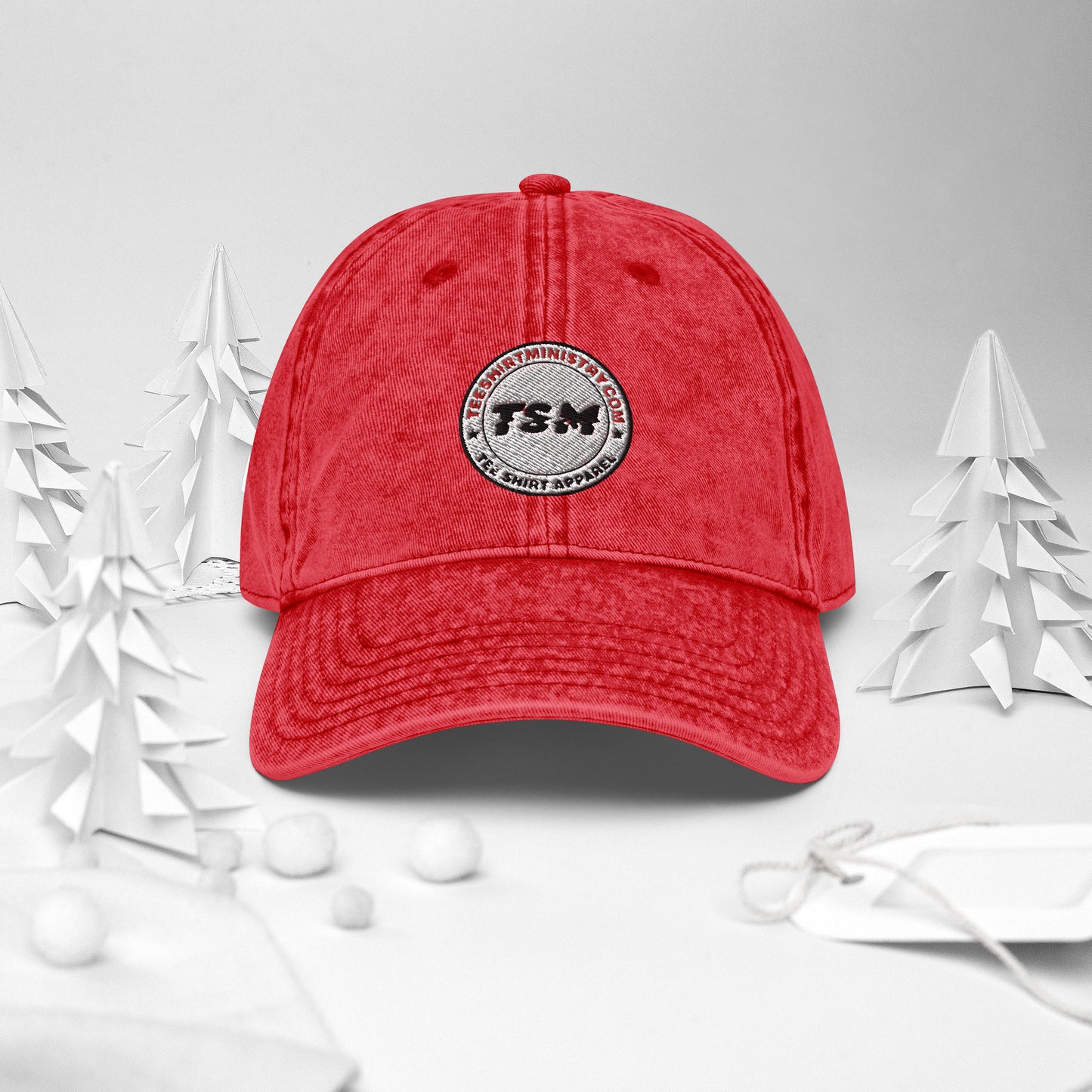 TSM Logo Vintage Cotton Twill Cap