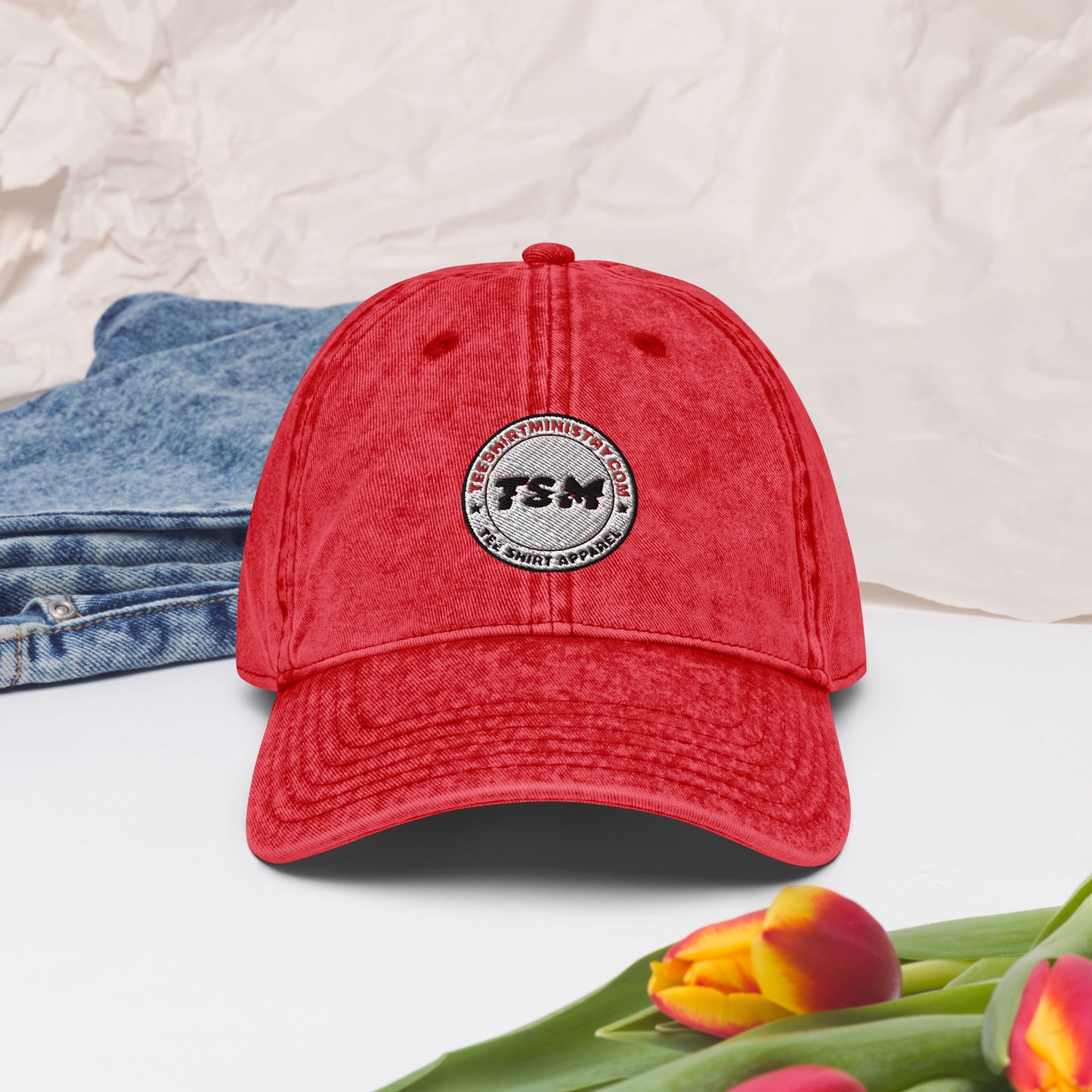 TSM Logo Vintage Cotton Twill Cap